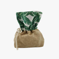 Drawstring linen bag Environmental jewellery pouch